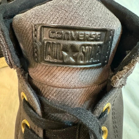 Converse Chuck Taylor All Star Suede Charcoal High Tops - Picture 9 of 9